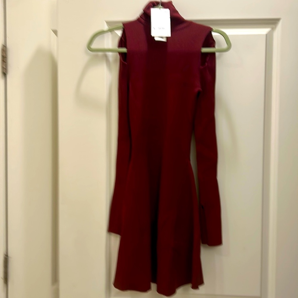 Zara cold shoulder dress